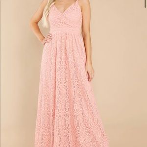 Baltic Born Lorraine Blush Lace Maxi Dress